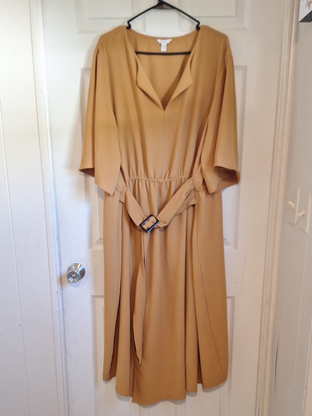 Cato's Women's Mustard Gold Dress Size 22/24W